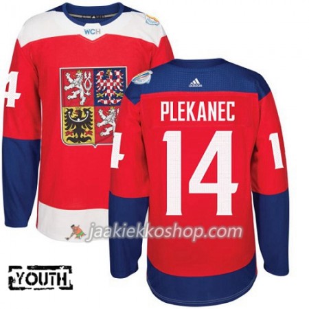 Tšekki Pelipaita Tomas Plekanec 14 2016 World Cup Lapsille Punainen Paita